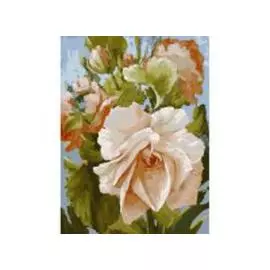 Живопись на холсте. Размер 30*40 см.. Роза (781-AS )