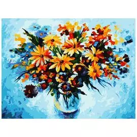 Живопись на картоне 30*40 Разноцветные ромашки (3012-CS)