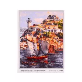 Живопись на картоне по номерам "Франция. Бретань. Карантек"