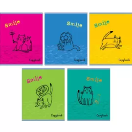 Жизнь кота- красота ТЕТРАДИ А5 (*скрепка) 48Л. Обложка: high-class