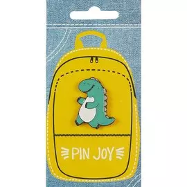 Значок Pin Joy Динозаврик с улыбкой (металл) (12-08599-004)