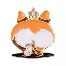 Значок Pin Joy Хвостик корги (металл)