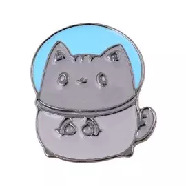 Значок Pin Joy Котик-космонавт (металл)