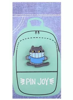 Значок Pin Joy Котик в свитере (металл) (12-08599-927)