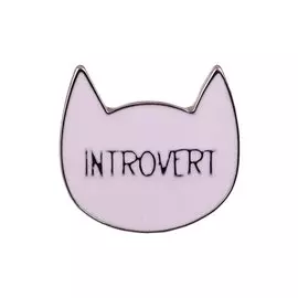 Значок "Pin Joy. Котик-интроверт"