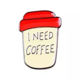 Значок Pin Joy Стаканчик кофе (металл)