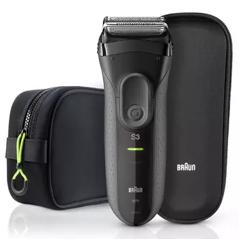 Электробритва Braun Series 3 ProSkin 3000ts Grey + футляр + несессер