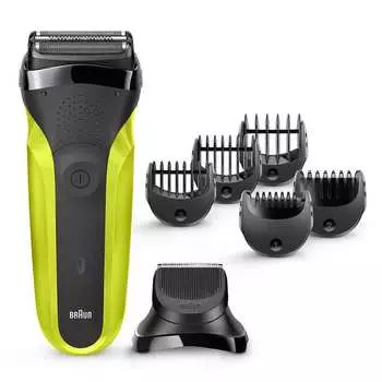Электробритва Braun Series 3 Shave&amp;Style 300bt Green + насадка-триммер и 5 гребней