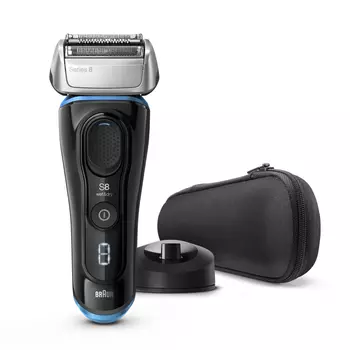 Электробритва Braun Series 8 8345s с зарядной станцией и тканевым футляром