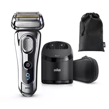Электробритва Braun Series 9 9297cc со станцией Clean&amp;Charge и тканевым футляром