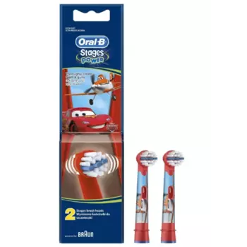 Насадка для зубных щеток Oral-B Stages Kids EB10 Тачки (2 шт)