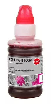 Чернила Cactus CS-I-PGI1400M пурпурный (100 мл) для Canon MAXIFY MB2040, MB2140, MB2740