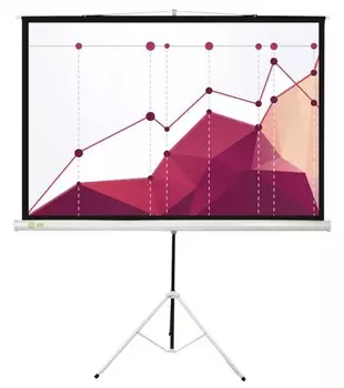 Экран Cactus Triscreen CS-PST-180x180 100" 1:1 напольный рулонный белый