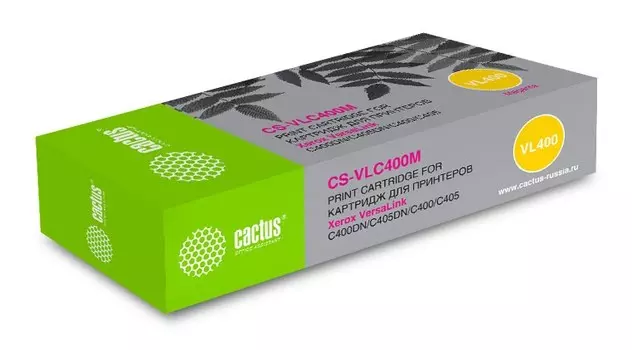 Картридж лазерный Cactus CS-VLC400M (106R03535) пурпурный для Xerox VersaLink C400, C400DN, C400N, C405, C405DN, C405N (8'000 стр.)
