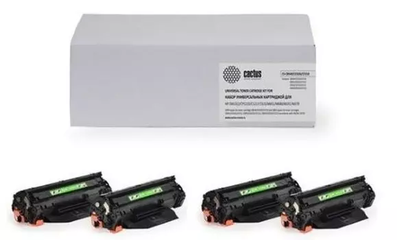 Комплект картриджей Cactus CS-CE310A-CE311A-CE312A-CE313A для принтеров HP Color LaserJet CP1012 Pro, CP1025 Pro, CP1025nw Pro, CP1025 Pro Plus, M175a color MFP Pro, M175nw, M275, M275nw