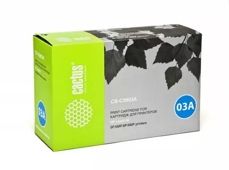 Лазерный картридж Cactus CS-C3903A (HP 03A) черный для принтеров HP LaserJet 5MP, 5P, 6MP, 6P (4000 стр.)