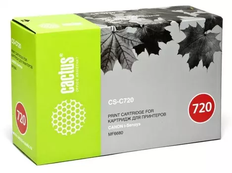 Лазерный картридж Cactus CS-C720 (Cartridge 720) черный для Canon MF6680 i-Sensys, 6680dn i-Sensys (5'000 стр.)