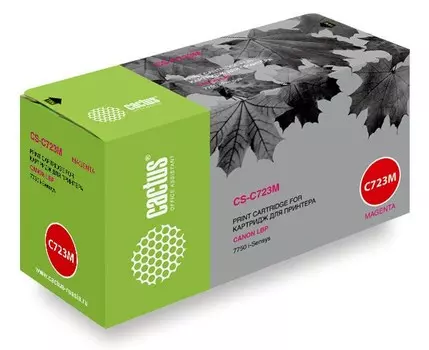 Лазерный картридж Cactus CS-C723M (Cartridge 723) пурпурный для Canon LBP 7750 i-Sensys, 7750cd i-Sensys, 7750cdn i-Sensys (8'500 стр.)