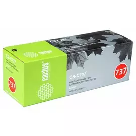 Лазерный картридж Cactus CS-C737 (Cartridge 737) черный для Canon LBP 151dw i-Sensys; MF210 series, 211 i-Sensys, 216 i-Sensys, 220 series, 226 i-Sensys, 231 i-Sensys, 232w i-Sensys, 237w i-Sensys, 244dw i-Sensys, 247dw i-Sensys (2'400 стр.)