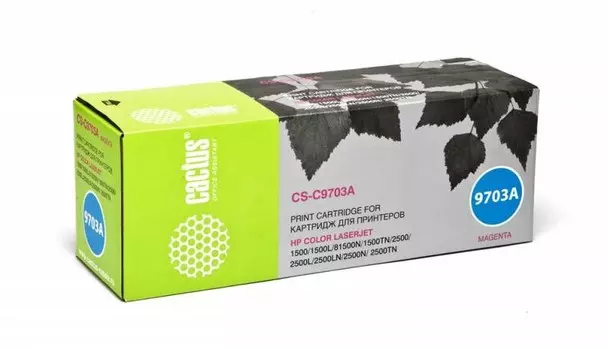 Лазерный картридж Cactus CS-C9703A (HP 121A) пурпурный для HP Color LaserJet 1500, 1500l, 1500lxi, 1500n, 1500tn, 2500, 2500l, 2500ln (4'000 стр.)