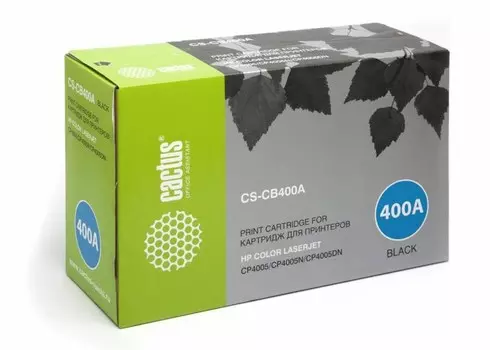 Лазерный картридж Cactus CS-CB400A (HP 642A) черный для HP Color LaserJet CP4005, CP4005DN, CP4005N (7'500 стр.)