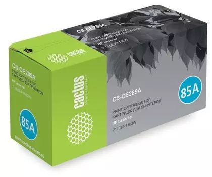 Лазерный картридж Cactus CS-CE285AS (HP 85A) черный для HP LaserJet M1130, M1130, M1132, M1132, M1132s, M1137, M1210, M1212, M1214, M1217, P1100, P1101, P1102, P1103, P1104, P1106, P1108, P1109 (1'600 стр.)