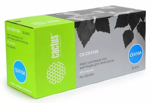 Лазерный картридж Cactus CS-CE410A (HP 305A) черный для HP Color LaserJet M351, M351a Pro, M375, M375nw MFP Pro, M451, M451dn Pro, M451dw Pro, M451nw Pro, M475, M475dn MFP Pro, M475dw MFP Pro (2'200 стр.)