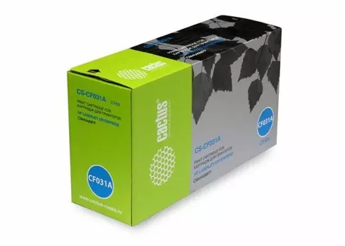 Лазерный картридж Cactus CS-CF031A (HP 646A) голубой для HP Color LaserJet CM4540 MFP, CM4540f MFP, CM4540fskm MFP, CM4540 MFP Enterprise (12'500 стр.)