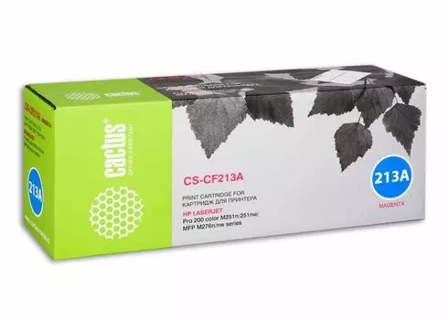 Лазерный картридж Cactus CS-CF213A (HP 131A) пурпурный для HP Color LaserJet M251, M251n, M251nw, M276, M276n, M276nw (1'800 стр.)
