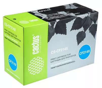 Лазерный картридж Cactus CS-CF214XR (HP 14X) черный увеличенной емкости для HP LaserJet M712 Pro 700, M712dn Pro 700, M712n Pro 700, M712xh Pro 700, M725, M725dn (CF066A), M725f (CF067A), M725z (CF068A) (17'500 стр.)