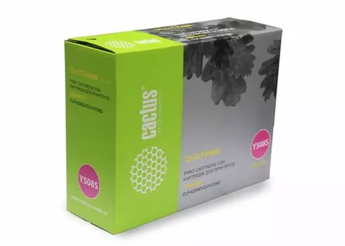 Лазерный картридж Cactus CS-CLT-Y508S (CLT-Y508S) желтый для Samsung CLP615, 615nd, 620, 620nd, 670, 670nd; CLX6220, 6220fx, 6250, 6250fx (2'000 стр.)