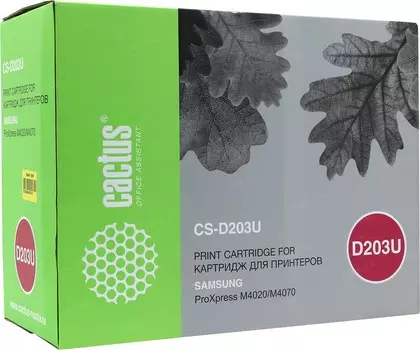 Лазерный картридж Cactus CS-D203UN (MLT-D203U) черный увеличенной емкости для Samsung proxpress M4020, M4072fd, SL-M4070, SL-M4070fr (15'000 стр.)