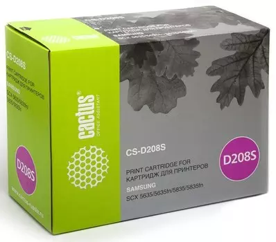 Лазерный картридж Cactus CS-D208S (MLT-D208S) черный для Samsung SCX5635, 5635fn, 5835, 5835fn (7'500 стр.)