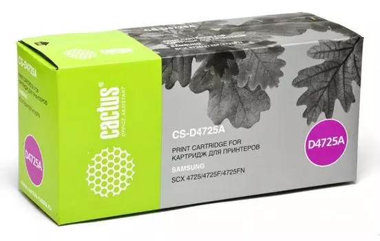 Лазерный картридж Cactus CS-D4725A (SCX-D4725A) черный для Samsung SCX4725, 4725f, 4725fn (3'000 стр.)