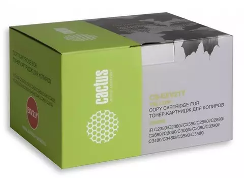 Лазерный картридж Cactus CS-EXV21Y (C-EXV 21) желтый для Canon IR C2380, C2380i, C2550, C2550i, C2880, C2880i, C3080, C3080i, C3380, C3380e, C3380i, C3380ne, C3480, C3480i, C3580, C3580i, C3580ne, C3880, C3880i (14'000 стр.)