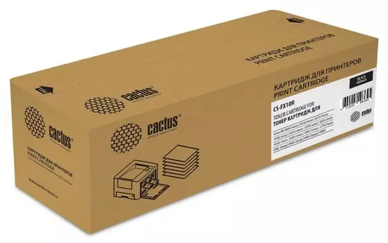 Лазерный картридж Cactus CS-FX10R (FX-10) черный для Canon Fax L100 i-Sensys, L140 i-Sensys, imageClass MF4150, MF4690, LaserBase MF4010 i-Sensys, MF4120 i-Sensys, MF4350 i-Sensys, MF4380 i-Sensys, MF4660 i-Sensys (2'000 стр.)