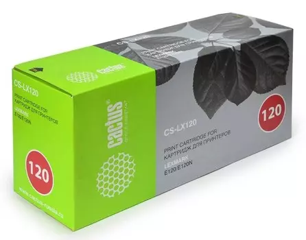 Лазерный картридж Cactus CS-LX120 (12016SE) черный для принтеров Lexmark Optra E120, E120N (2'000 стр.)