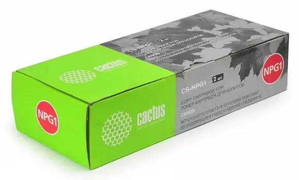 Лазерный картридж Cactus CS-NPG1 (NPG-1) черный для Canon C150, C200, NP 160, 1000, 1200, 1318, 1510, 1820, 2010, 2120, 6020, 6116, 6216, 6317, 6416, Olivetti Copia 7039, 7139, 7147, 8015, 8020, 8515, 8521, 9017, 9020 (3'800 стр.)