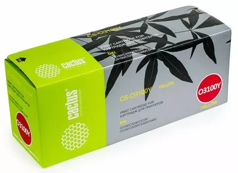 Лазерный картридж Cactus CS-O3100Y (42127488) желтый для принтеров Oki C 5100, 5100N, 5200, 5200N, 5300, 5300DN, 5300N, 5400, 5400DN, 5400DTN, 5400N, 5400TN, MB-7012 (5000 стр.)