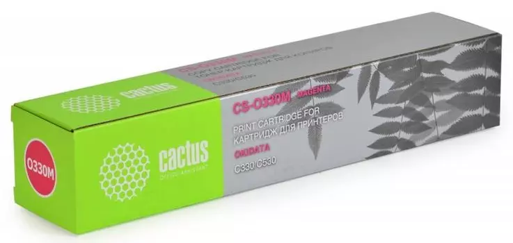 Лазерный картридж Cactus CS-O330M (44469715) пурпурный для принтеров Oki C 310, 310dn, 310n, 330, 330dn, 510, 510dn, 511, 511dn, 530, 530dn, 531, 531dn, MC 351, 352, 352dn, 361, 361dn, 362, 362dn, 561, 561dn, 562dn, 562dnw (2'000 стр.)