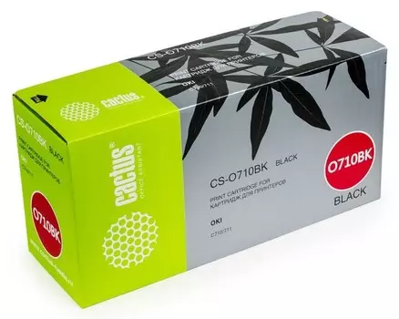 Лазерный картридж Cactus CS-O710BK (44318608) черный для принтеров Oki C710, С711 (11'000 стр.)