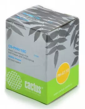 Лазерный картридж Cactus CS-PH6110C (106R01206) голубой для Xerox Phaser 6110, 6110 MFP, 6110n, 6110 MFP b, 6110 MFP s, 6110 MFP x, 6110vb (1'000 стр.)