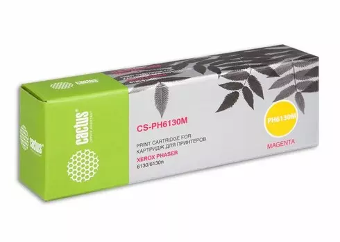 Лазерный картридж Cactus CS-PH6130M (106R01283) пурпурный для Xerox Phaser 6130, 6130n (1'900 стр.)