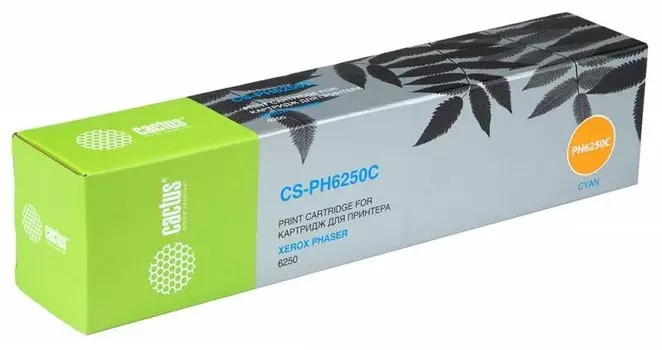 Лазерный картридж Cactus CS-PH6250C (106R00668) голубой для Xerox Phaser 6250, 6250b, 6250dp, 6250dt, 6250dx, 6250n (4'000 стр.)