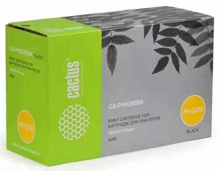 Лазерный картридж Cactus CS-PH6280BK (106R01403) черный для Xerox Phaser 6280, 6280dn, 6280n (7'000 стр.)