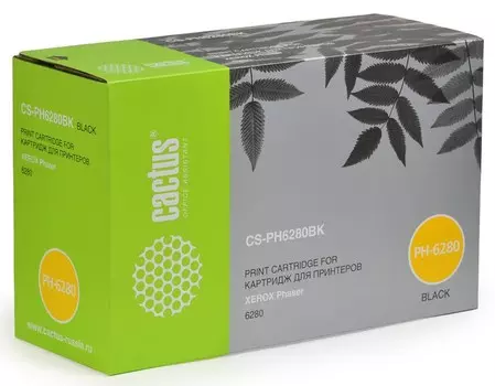 Лазерный картридж Cactus CS-PH6280BKR (106R01403) черный для Xerox Phaser 6280, 6280dn, 6280n (7'000 стр.)