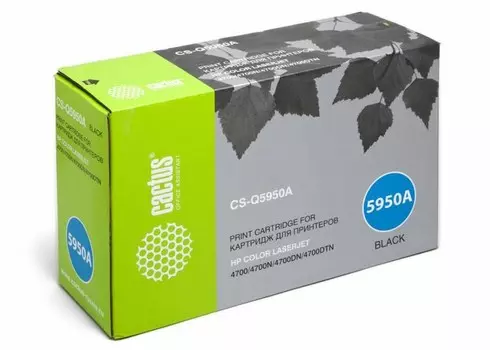 Лазерный картридж Cactus CS-Q5950AR (HP 643A) черный для HP Color LaserJet 4700, 4700DN, 4700DTN, 4700HDN, 4700N, 4700PH Plus (11'000 стр.)