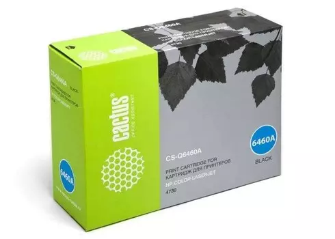 Лазерный картридж Cactus CS-Q6460AR (HP 644A) черный для HP Color LaserJet 4730, 4730 MFP, 4730x MFP, 4730xm MFP, 4730xs MFP, CM4730, CM4730f, CM4730fm, CM4730fsk, CM4730 MFP, CM4753 MFP (12'000 стр.)