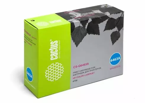 Лазерный картридж Cactus CS-Q6463A (HP 644A) пурпурный для HP Color LaserJet 4730, 4730 MFP, 4730x MFP, 4730xm MFP, 4730xs MFP, CM4730, CM4730f, CM4730fm, CM4730fsk, CM4730 MFP, CM4753 MFP (12'000 стр.)