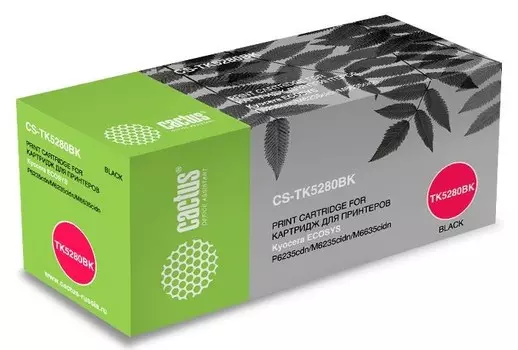 Лазерный картридж Cactus CS-TK5280BK (TK-5280K) черный для Kyocera Ecosys P6235cdn, M6235cidn, M6635cidn (13'000 стр.)